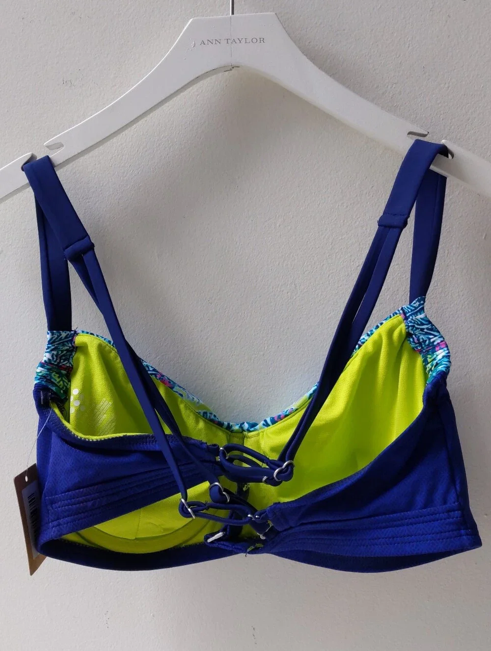 Title Nine Bikini Top Dark Blue Women's 36D NWT